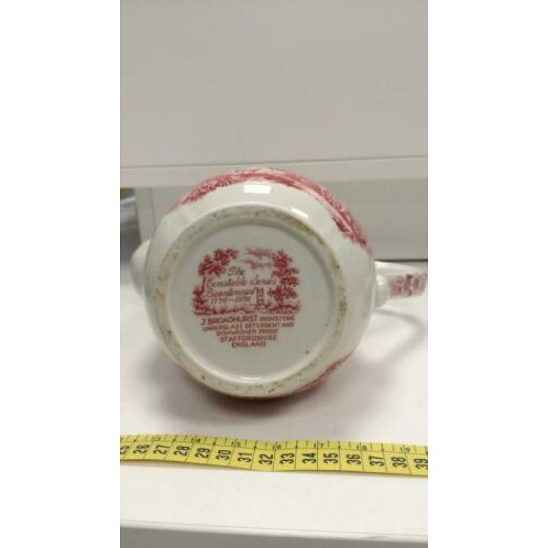Broadhurst theepot Engels aardewerk rood
