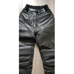Leren motorbroek