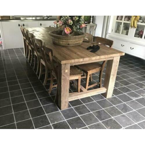 estriken Chinese hardsteen getrommeld 20x20 cm