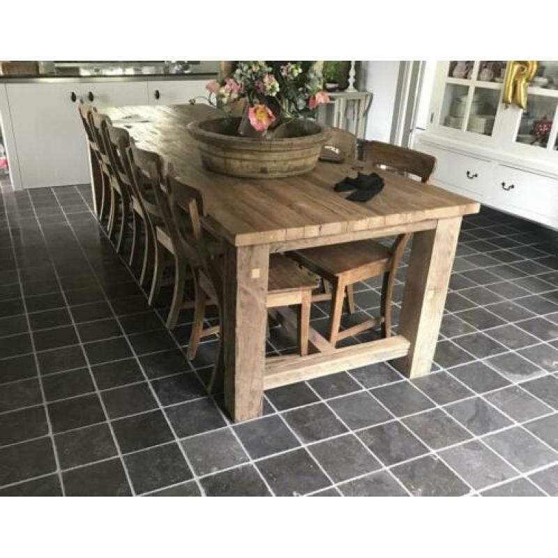 estriken Chinese hardsteen getrommeld 20x20 cm