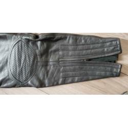 Leren motorbroek