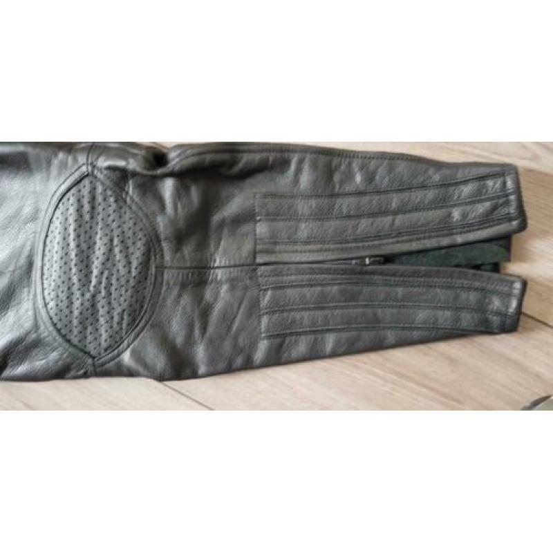 Leren motorbroek