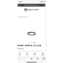 Buddha to Buddha ring dunia ellen maat 19