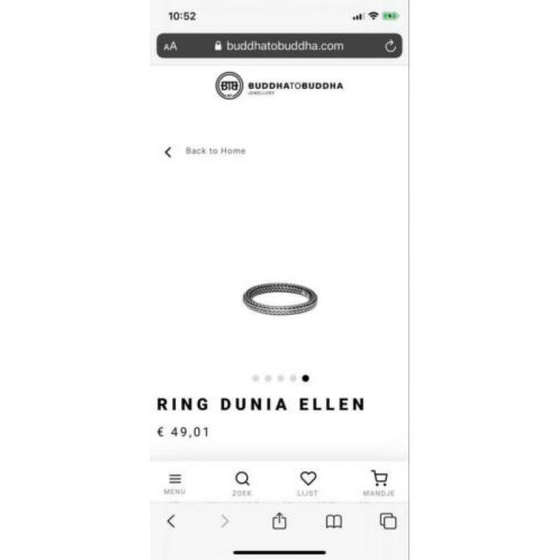 Buddha to Buddha ring dunia ellen maat 19