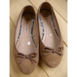 YESSICA ballerina's camel bruin suède maat 41 - nieuw -