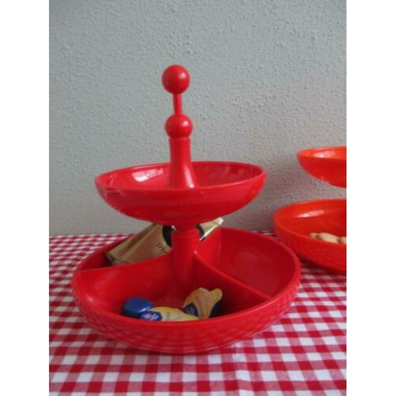 Twee Leuke Vintage Snackschalen Emsa Retro