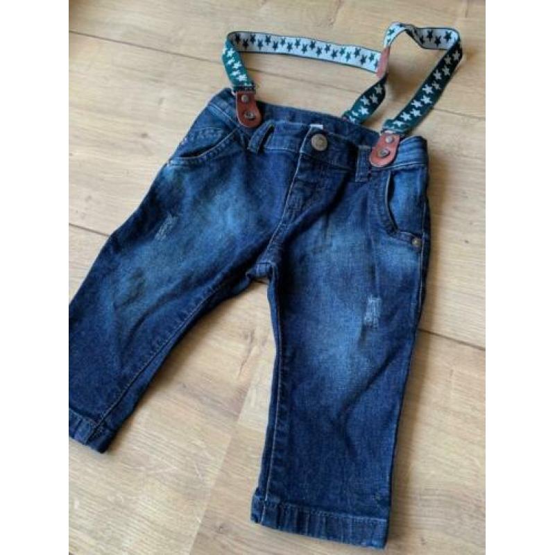 Z.g.a.n. Spijkerbroek / jeans met bretels, Hema, maat 62