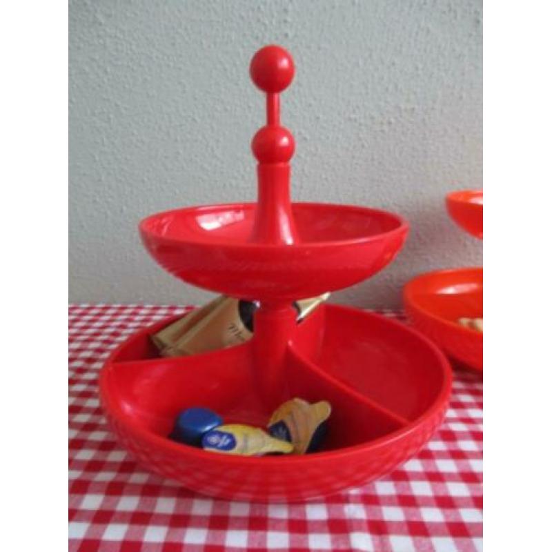 Twee Leuke Vintage Snackschalen Emsa Retro