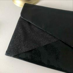 Clutch enveloptas handtasje Zara zwart