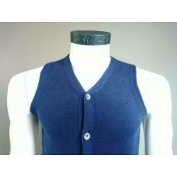 Cast Iron gilet / vest. Donker Blauw. Maat S. ZGAN