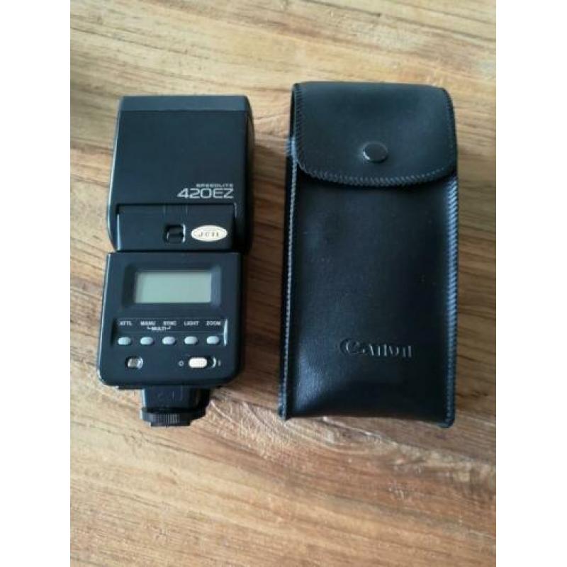 Canon Speedlite 420EZ flitser - met hoesje