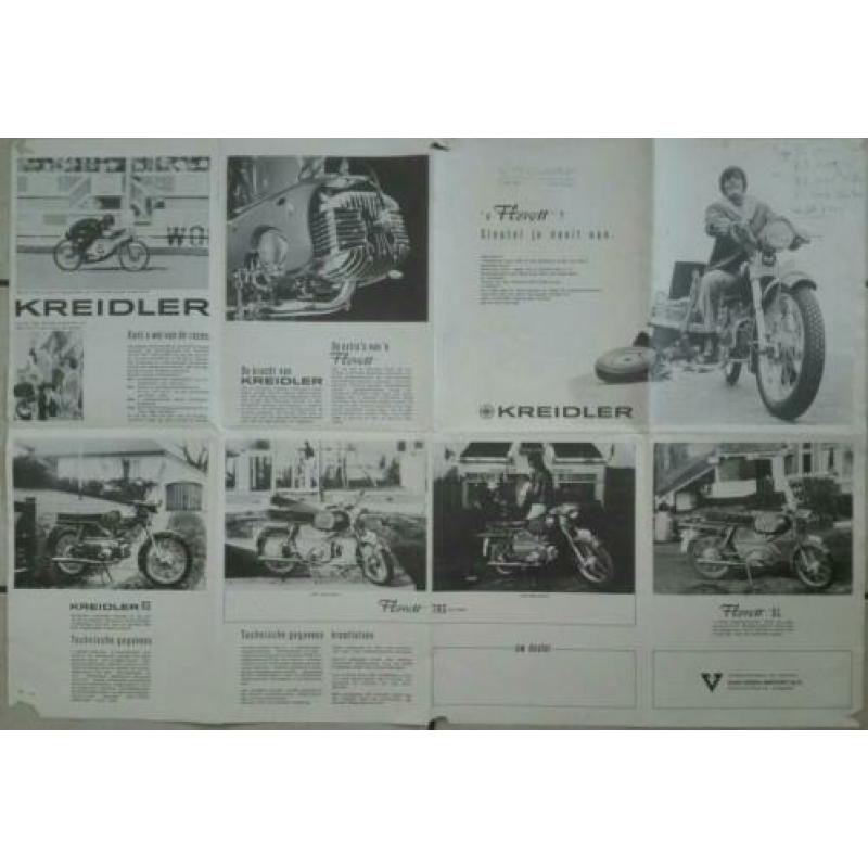 Kreidler poster jaren 70 met van veen stempel