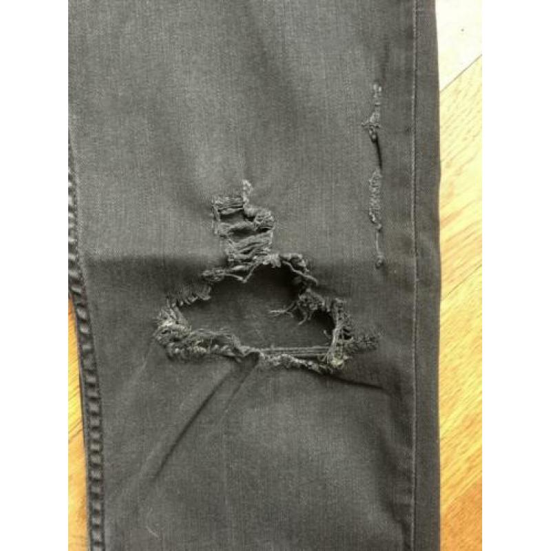 Grijze spijkerbroek maat 29 lengte 32 super skinny van H&M