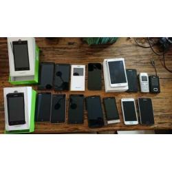 Partij smartphones (werking onbekend)