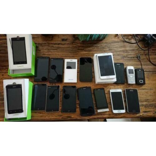 Partij smartphones (werking onbekend)