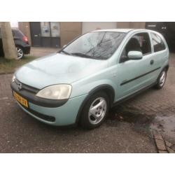 Opel Corsa 1.2 16V 3D 2001 Groen nieuw apk
