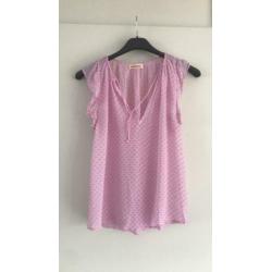 Custommade mooi rose bloesje maat 34 nieuwstaat