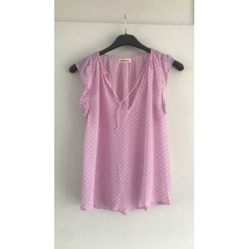 Custommade mooi rose bloesje maat 34 nieuwstaat