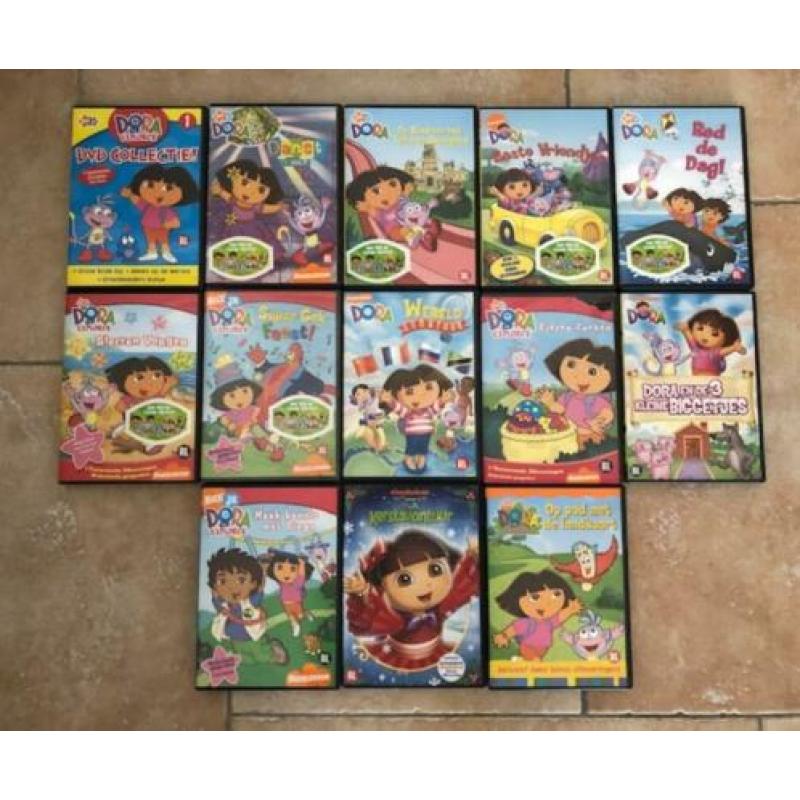 Dora dvd's, laptop en activiteitenbord voor spelend leren!