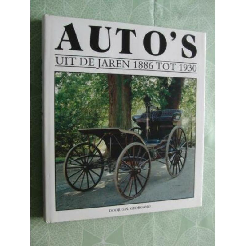 Auto's uit de jaren 1886 tot 1930 (27x30 cm)