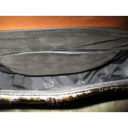 MASSIMO DUTTI ! Leren tas echt vacht.