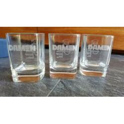3 Damen Shipyard glaasjes glazen glas in doosje puntgaaf