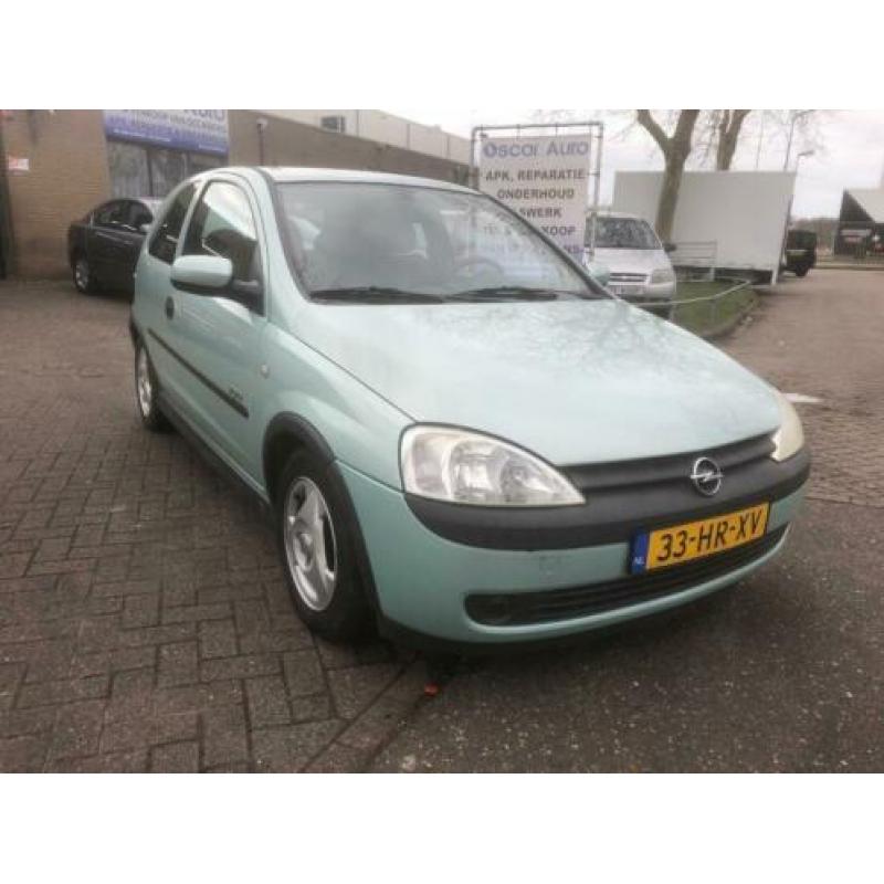 Opel Corsa 1.2 16V 3D 2001 Groen nieuw apk