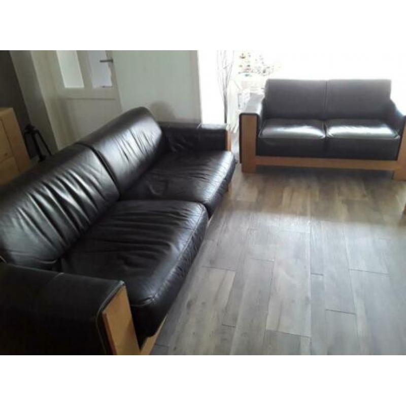Te koop Leren bankstel