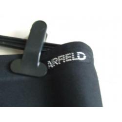 Airfield zgan zwarte rok met stoere rits maat 44