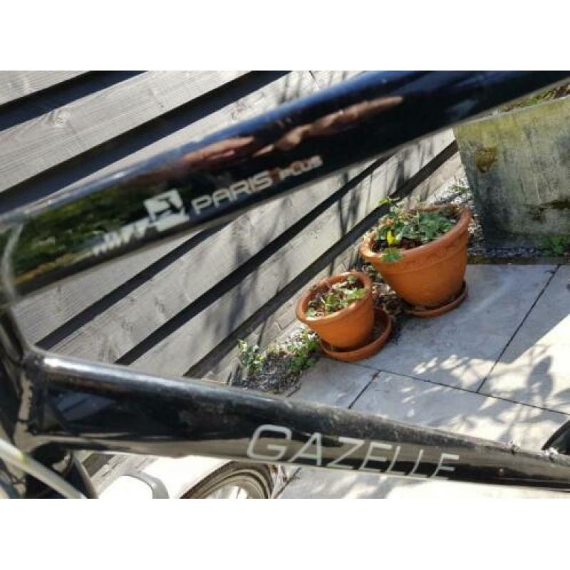 Gazelle Paris plus black, frame maat 61 cm