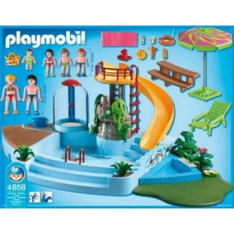 Playmobil Openluchtzwembad met glijbaan - 4858