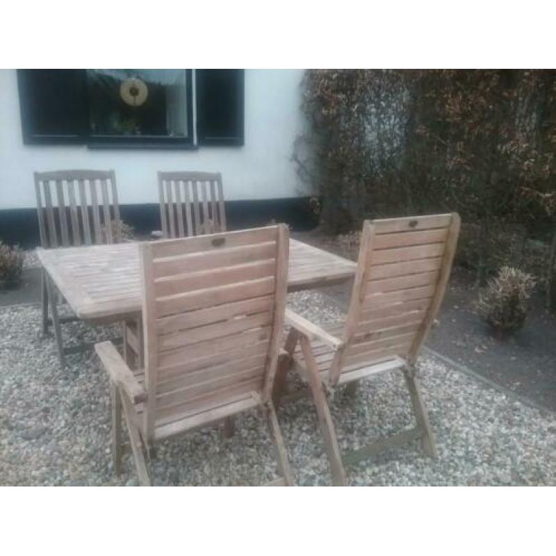 Tuinset teakhout