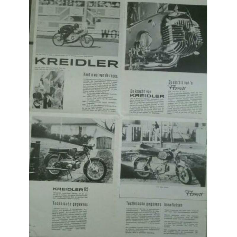 Kreidler poster jaren 70 met van veen stempel