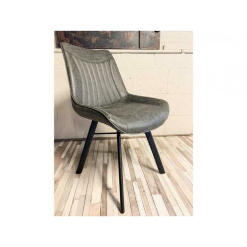6 Eetkamerstoelen Chef grijs