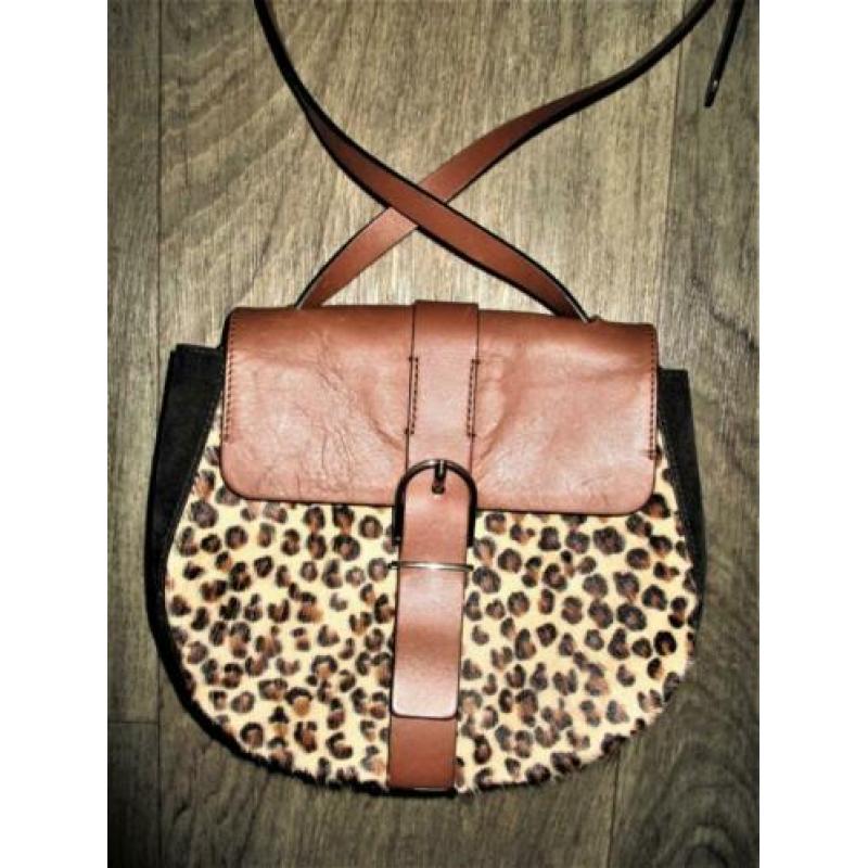 MASSIMO DUTTI ! Leren tas echt vacht.