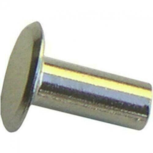 100 ST ALUMINIUM, DIN 661, HALF HOLLE KLINKNAGELS, 4x 8 MM