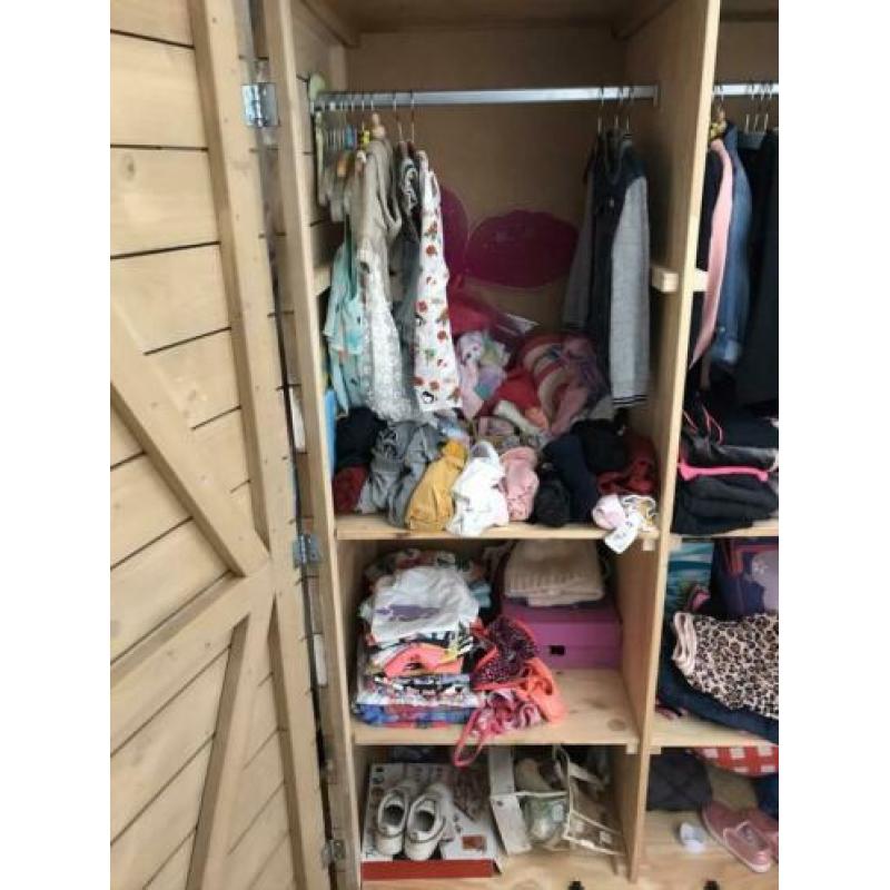 Steigerhout look (kinder)kledingkast