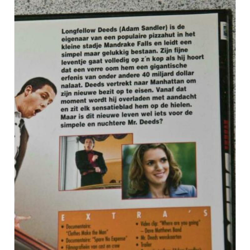 Mr. Deeds. Romcom Hoofdrol: Adam Sandler.