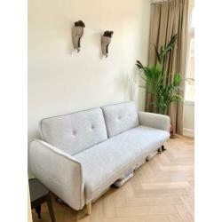 Slaap bank sofa bed + Linen cover, Maison du Monde, 210x80