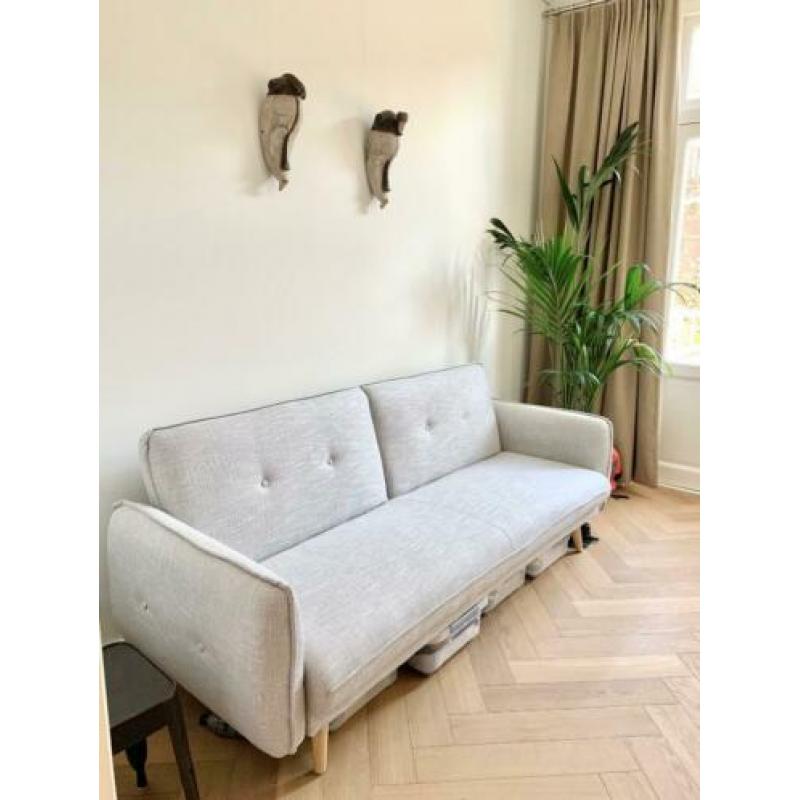 Slaap bank sofa bed + Linen cover, Maison du Monde, 210x80