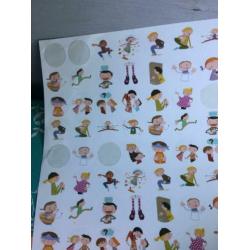 Origami mapje Stickers kind