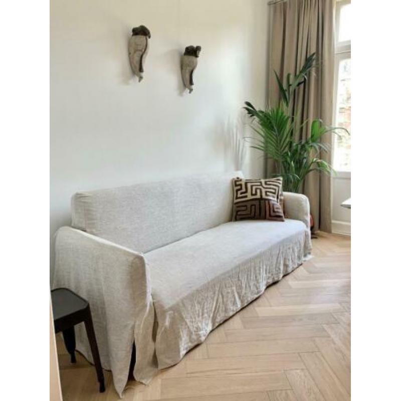 Slaap bank sofa bed + Linen cover, Maison du Monde, 210x80