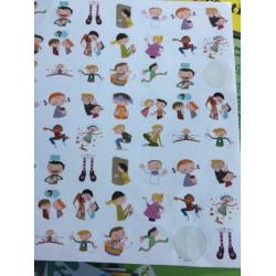 Origami mapje Stickers kind