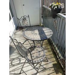 Balkon/tuin- setje mozaik