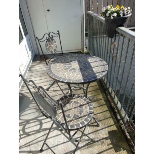 Balkon/tuin- setje mozaik