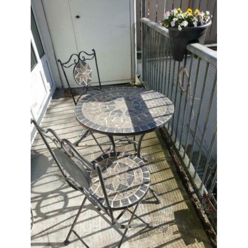 Balkon/tuin- setje mozaik
