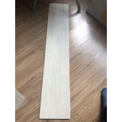 6 pakken PVC clickvloer wit met voelbaar reliëf