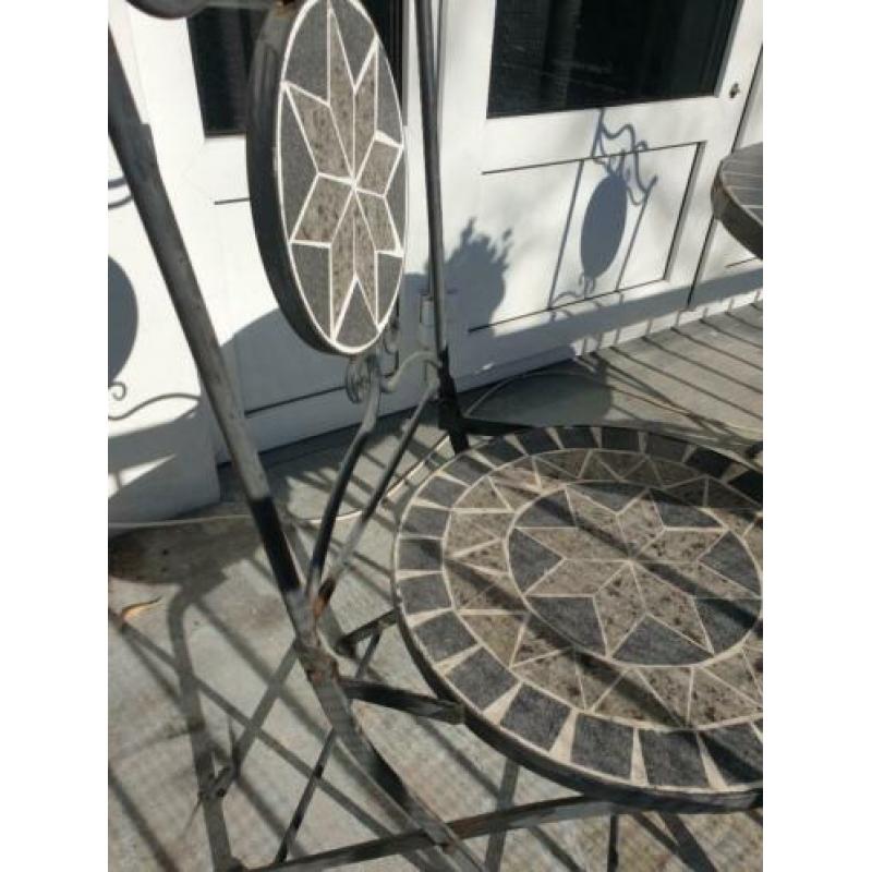 Balkon/tuin- setje mozaik