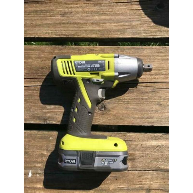 Gereedschap Ryobi One slagmoersleutel BIW 180 compleet