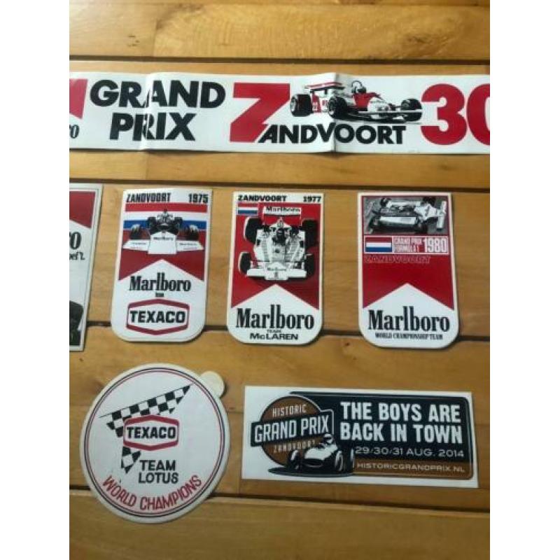 14 stickers sticker. Formule 1 Zandvoort Grand Prix enz.